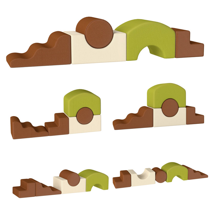 AIYAPLAY Toddlers Climbing Toys, 5-Piece Foam Climbing Blocks, 3-6 Years