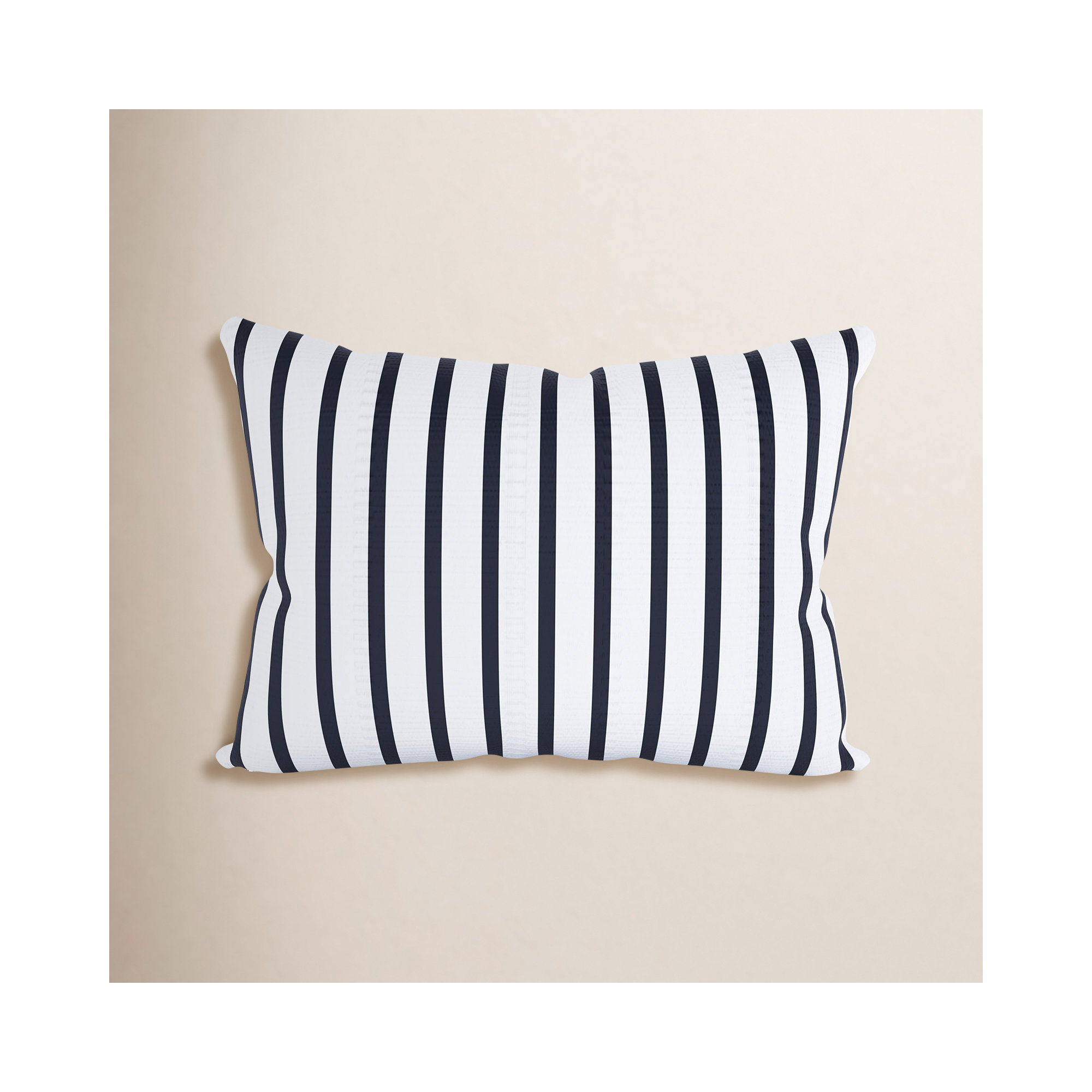 Amala Outdoor/Indoor Kidney Pillow, Sunbrella Lido Stripe