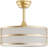 Boho Chandelier Ceiling Fan With Light And Remote Control, Mid-Century Modern Gold Fandelier With 6 Speeds, Reversible Motor And Timer For Bedroom, Living Room, Nursery