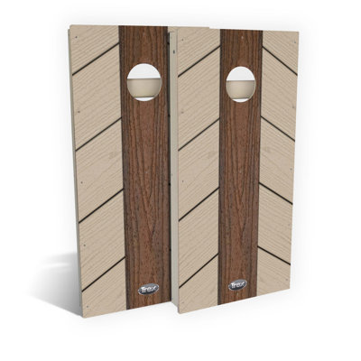 Ensemble de planches cornhole Trex Rope Swing Comprend (2) planches (8) sacs et accessoires optionnels