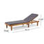 Chaise longue inclinable avec coussin Moulton-1247708392