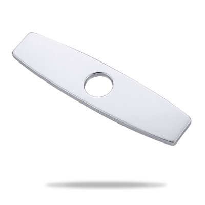 9.6 In. Stainless Steel Kitchen Sink Faucet Hole Cover Deck Plate Escutcheon