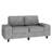 Modern Style Indoor Loveseat With Side Pockets-1500327223