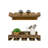 Bridgewater Solid Wood Wall Mounted Wine Bottle & Glass Rack-111753673-39274530