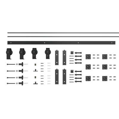 84'' Solid Wood Barn Doors without Installation Hardware Kit Barn Door