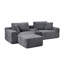 Canapé-lit modulaire à assise profonde modulaire avec porte-gobelets, ports USB, rangement et repose-pieds mobile, aucun assemblage requis pour le salon-1421580926