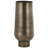 Mufinella Aluminum Metal Textured Wide Floor Geometric Decorative Brass Vase with Elevated Base-98716392