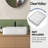 DeerValley Ally 19" x 14.8" Rectangular Vitreous China Vessel Bathroom Sink, White with Black Rim
