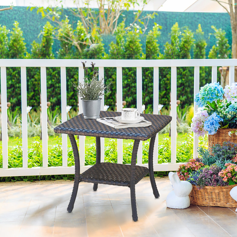 Javita Square Outdoor Side Table , 23.6 " W 23.6 " D