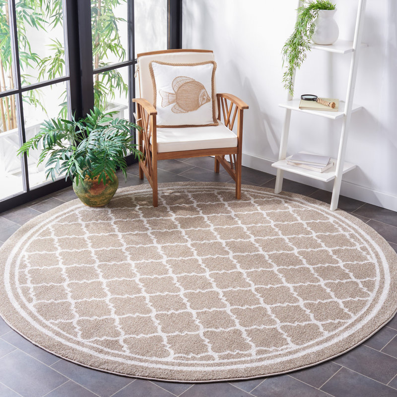 Daneya Performance Geometric Rug, Round 3'