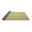 Tapis de zone beige/vert contemporain-391569396