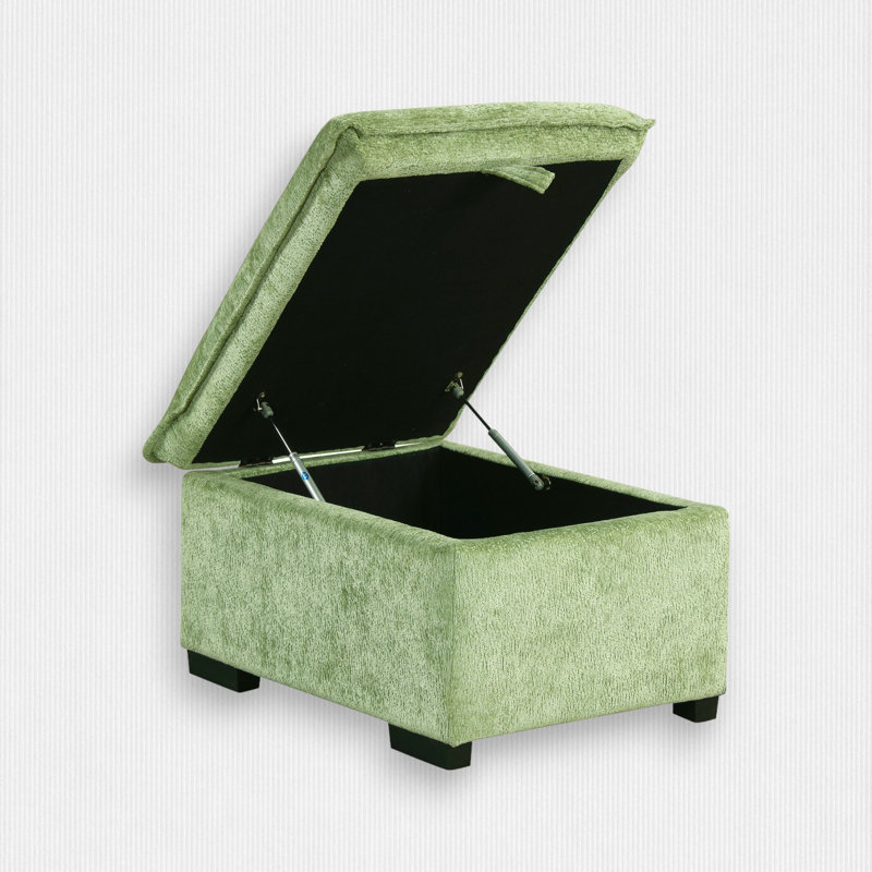 Upholstered Sectional, Green Chenille
