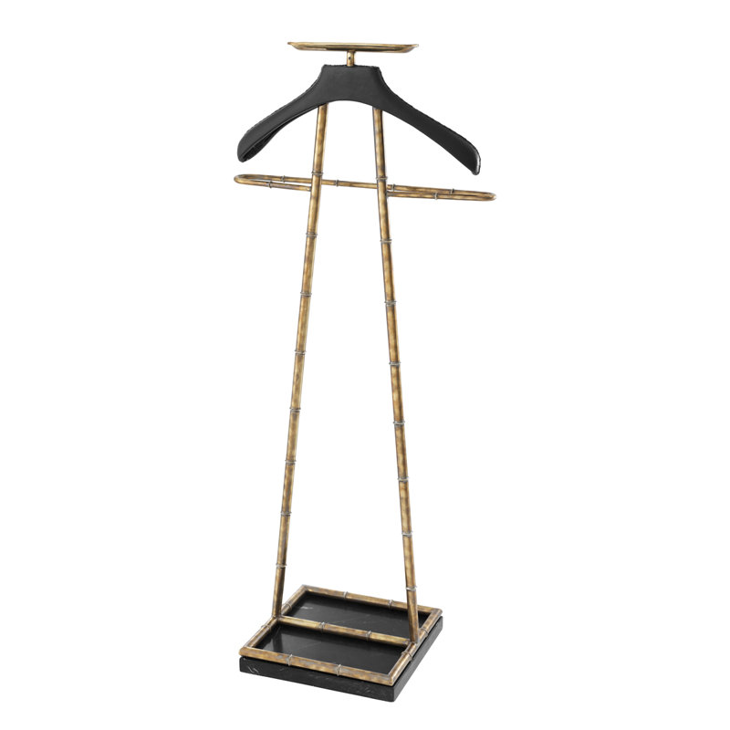 20'' Metal Industrial Pipe Clothing Rack, Gold