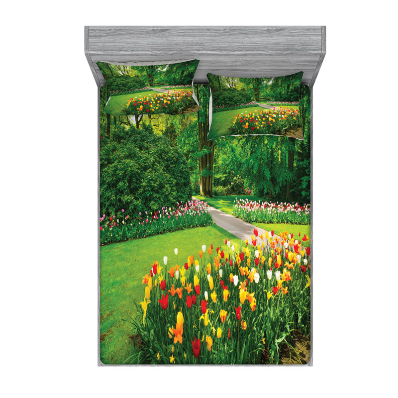 Microfiber Sheet Set, Queen Sheet Set with Fitted Sheet
