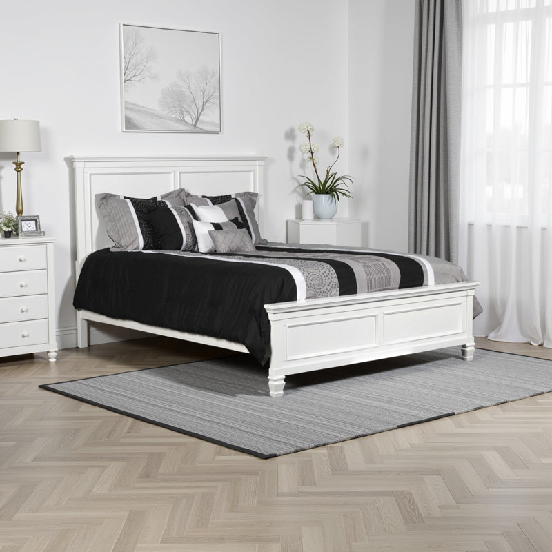 Lit plateforme Huybert, Grand, Blanc