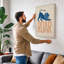 Roaring Lion Modern 1 Piece Wrapped Canvas Wall Art-136796427-136796432