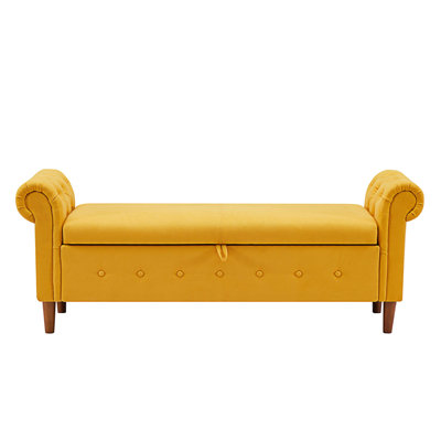 Banc de rangement rabattable