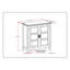 Armoire de rangement basse en bois noire Burlington