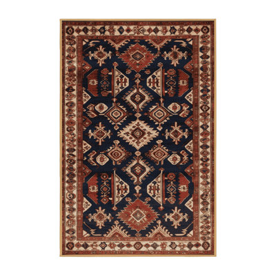 Machine Washable Persian Brown Area Rug