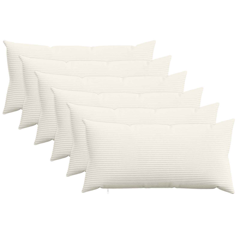 Light Grey Cushion Cover, Square 65cm, Cream