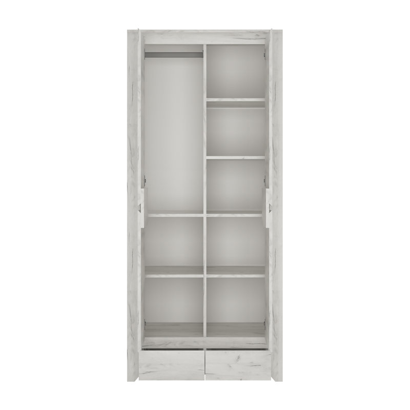 Marcel 2 Door Manufactured Wood Wardrobe