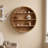 Sasha 3 Piece Circle Rattan Tiered Shelf