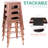 Almodovar 24" 24 Inch Metal Bar Stools, Backless Counter Height Barstools, Stackable Stools with Square-18608716