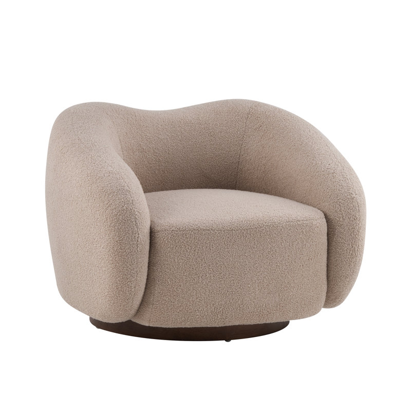Fauteuil club Rowan, Marron clair