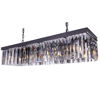 8 - Light Dimmable Square / Rectangle Chandelier