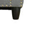 Canapé d'angle avec tablette latérale porte-gobelets, méridienne réversible, canapé 4 places en lin, canapé d'angle capitonné à rivets cloutés pour petit salon - Gauche-2048551161