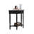 Black Solid wood Half-circle Console Table-307332519