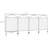11.4' L X 43" H Steel Garden Fence, 4 Panels, Rust- Decorative Border For Yard, Patio, Landscape, Outdoor With Curved Vines Trim 11.4'X43" Fence 4, Vine Design