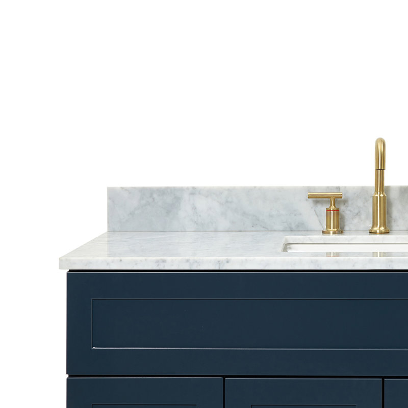 Ensemble de meuble-lavabo simple 49 po Partham, Bleu minuit