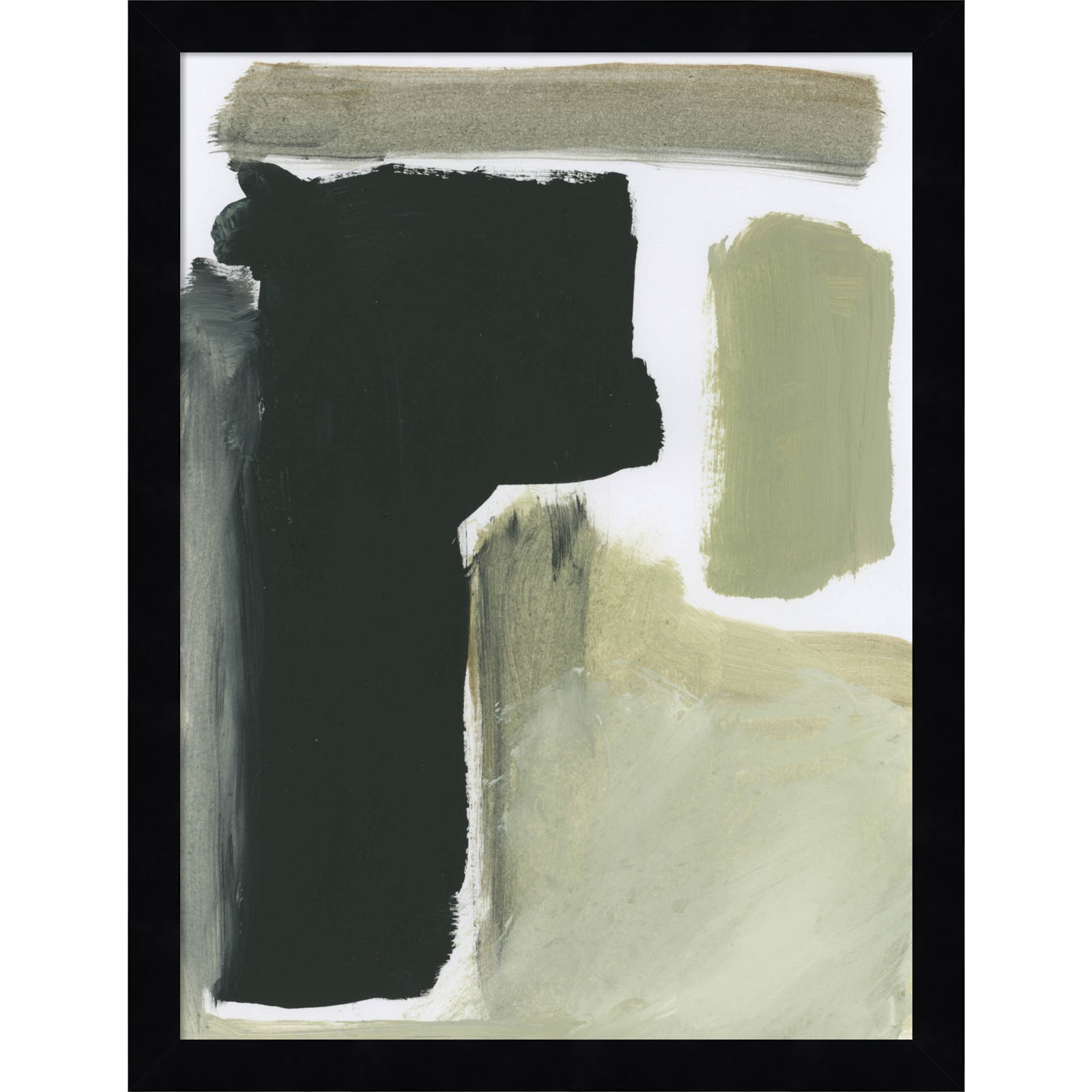 Cleve "Total" Print by Dan Hobday, Black, 17" H x 13" W