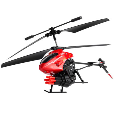 RC Helicopter, 2.4GHz Flying Remote Control Helicopter with Shooting Mode, 3.5 Channel RC Airplane for Kid, Altitude Hold, One-Key Takeoff/Landing & LED Lights, Toys for Kids Ages 14 and up