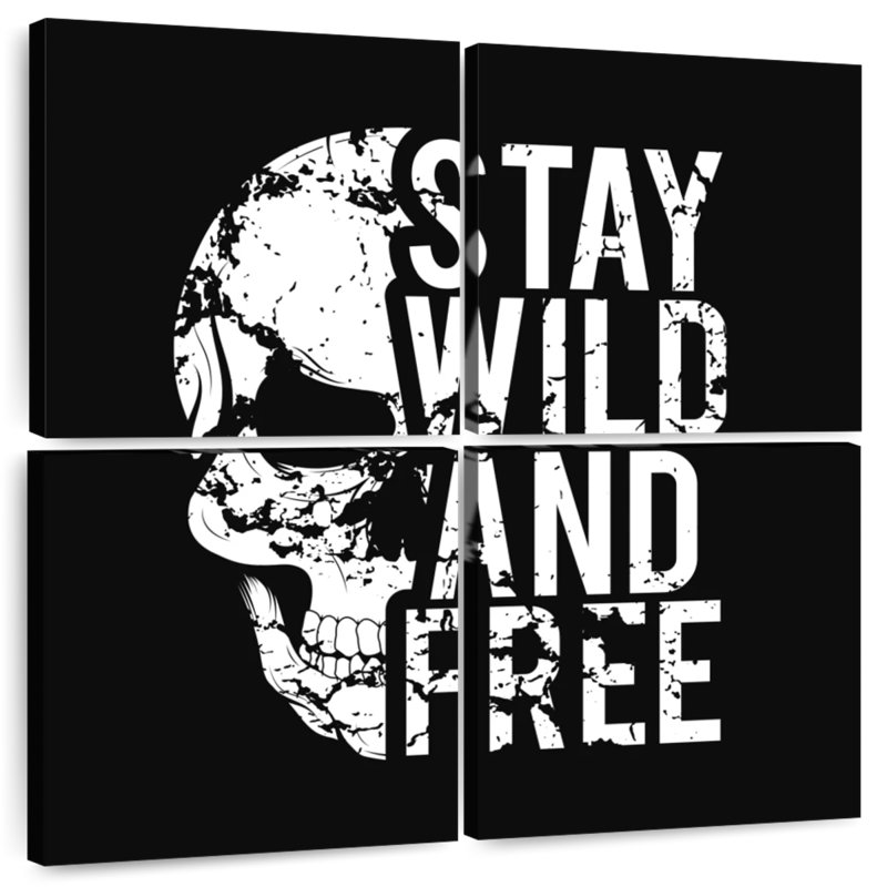 Tergel Stay Wild And Free, H 32 po x l 32 po