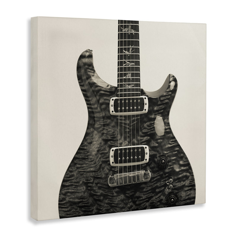  Wave Patterned Guitar Canvas Wall Art by Deborah Revell, 36" H x 36" W