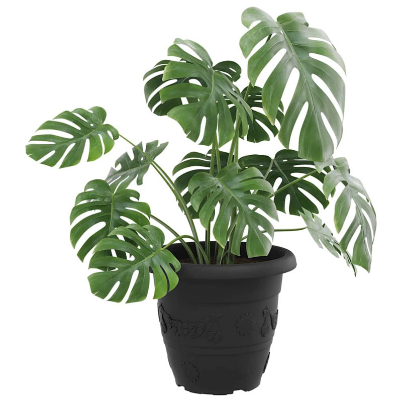 Planter, Black, 32cm H x 39cm W x 39cm D