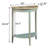 Half Moon Console Table With Bottom Shelf