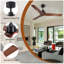 Ventilateur de plafond noir 52 po Lowe