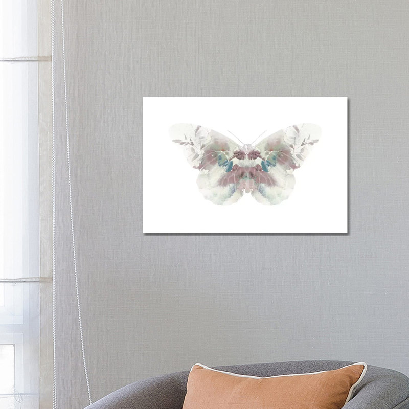 Butterfly II by Leah Straatsma - Wrapped Canvas Gallery-Wrapped Canvas Giclée, 20.32 cm H x 30.48 cm W