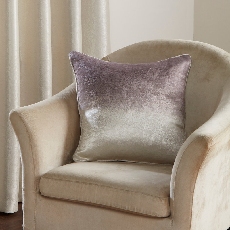 Ombre Strata Square Throw Pillow Cover, Chocolate