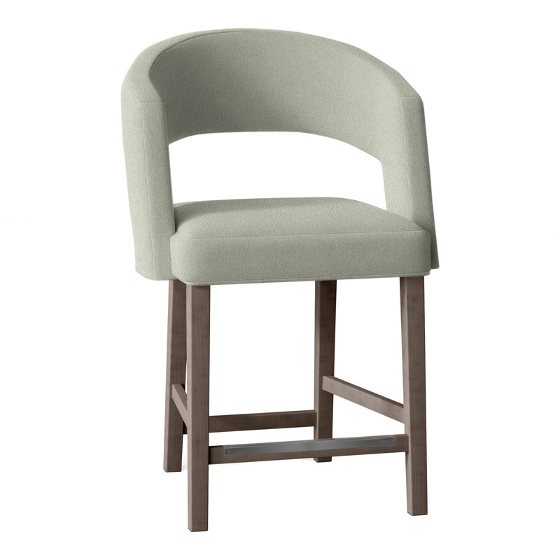 Tabouret de comptoir 26 po Bryant, Gris anthracite, Parchemin 8794