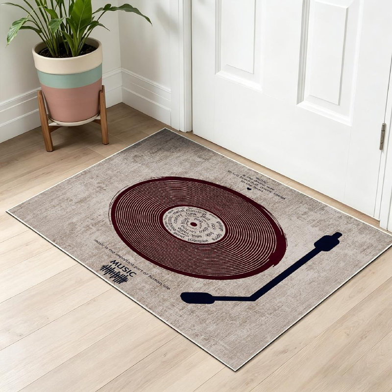 Tapis d'intérieur transparent transparent lavable à la machine, Rectangle 32" x 47"