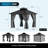 Aluminum Permanent Patio Gazebo with Double Roof-115801582