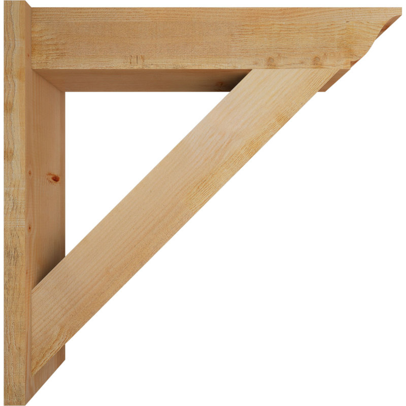 Persienne traditionnelle en bois rustique, P 38 po x H 38 po, Sapin Douglas de 8 po (sciage brut)