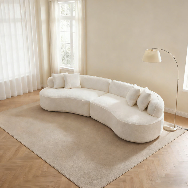 Canapé modulaire 86 po, 86 po, Blanc