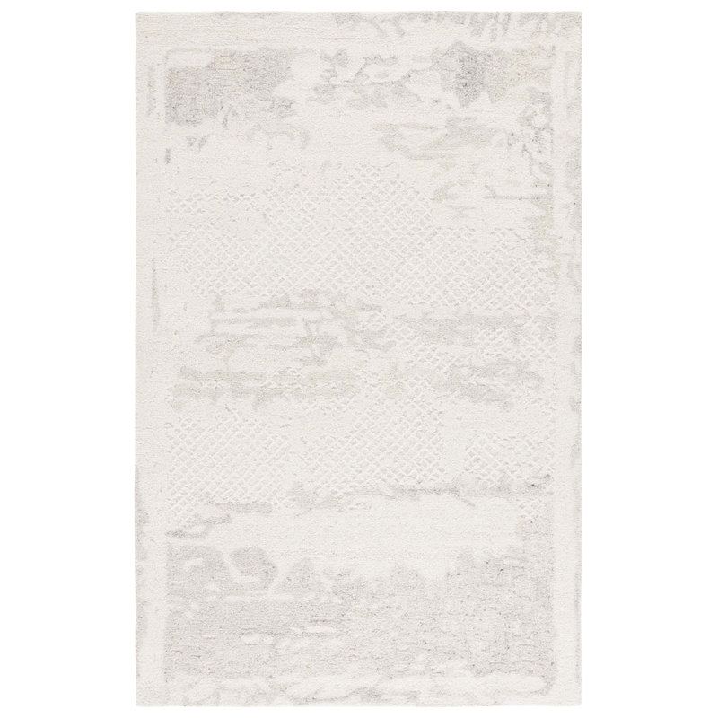 Falyn 105 Area Rug In Ivory / Grey, Rectangle 3' x 5'