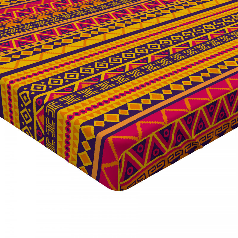 Drap-housse en microfibre Tribal, Drap-housse simple TG