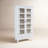 Pearce Westport Modern Farmhouse Tall Accent Storage Cabinet with Glass Doors and Adjustable Shelves - White-1381862118
